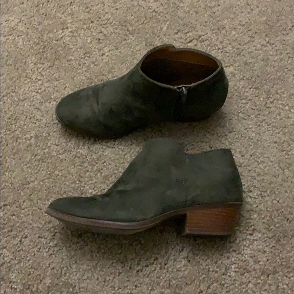Dark green medium booties size 5.5